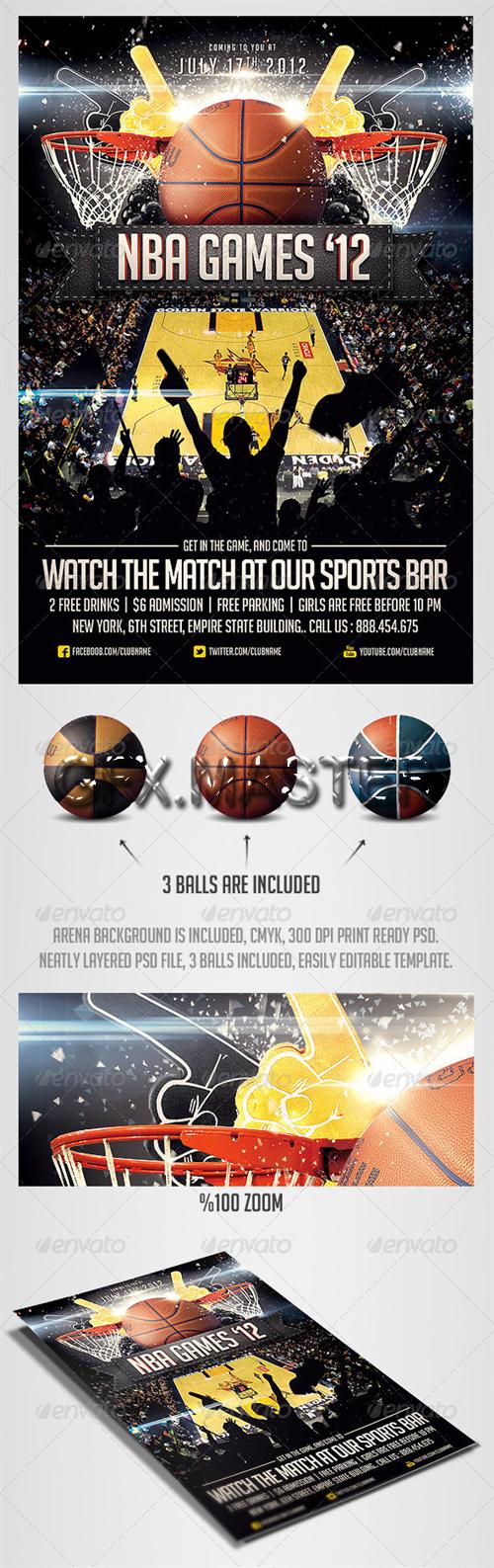 GraphicRiver - BasketBall Sports Flyer Template
