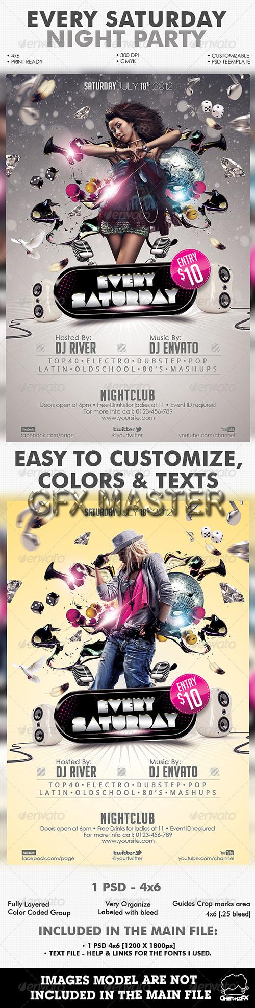 GraphicRiver - Every Saturday Flyer Template