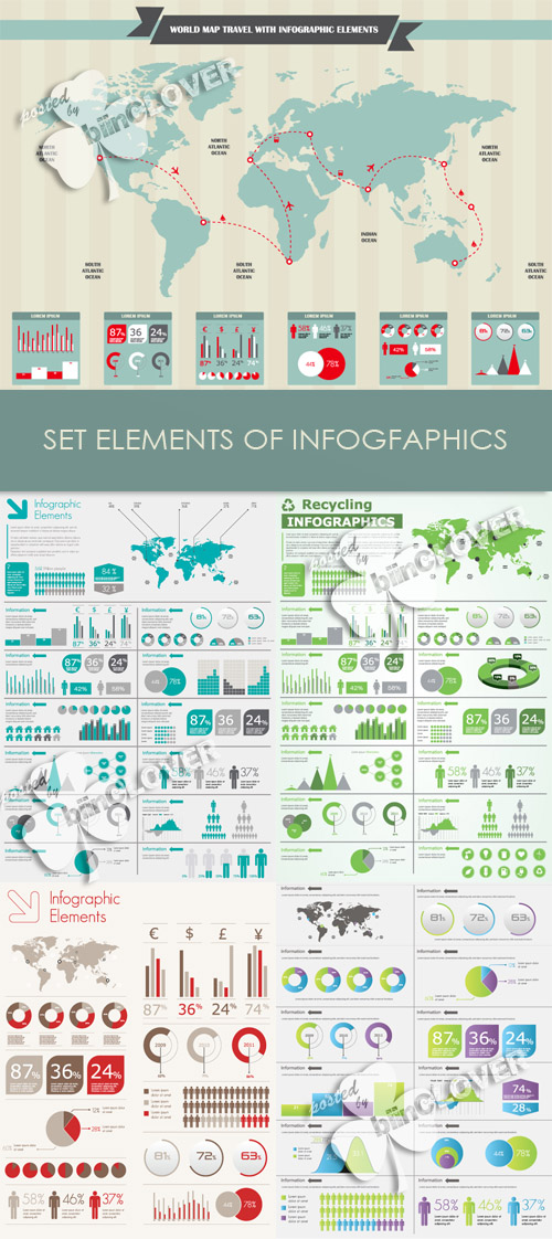 Set elements of infographics 0199