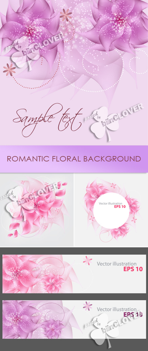 Romantic floral background 0203