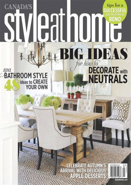 Style at Home - September 2012 / Canada