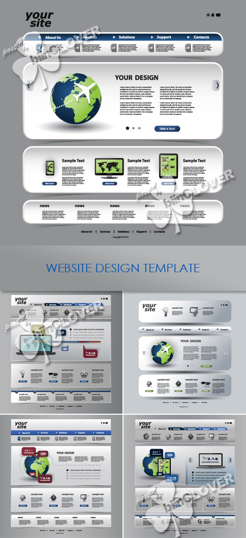 Website design template 0217