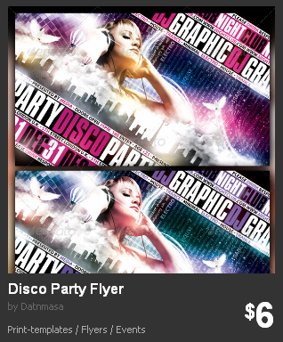 Graphicriver Disco Party Flyer