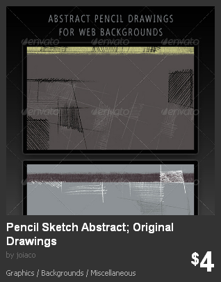 Graphicriver Pencil Sketch Abstract; Original Drawings