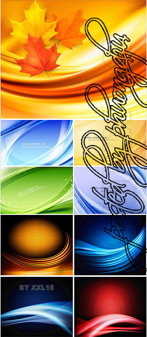 Colorful wavy backgrounds S 13