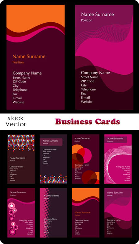 Stock Vector - Business Cards