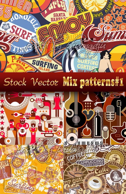 Mix Patterns Stock Vector Vol.1 