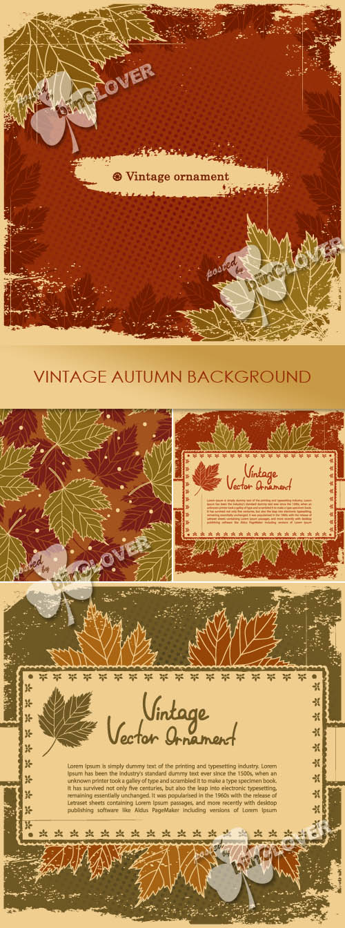 Vintage autumn background 0240