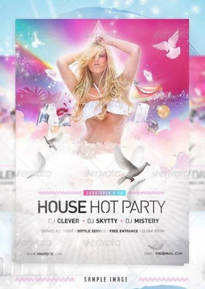 GraphicRiver - House Party Disco Flyer Template 1448512