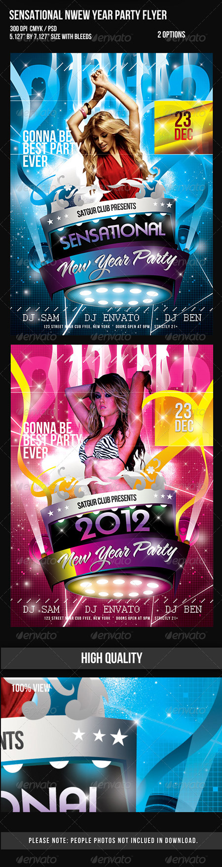 Graphicriver 2012 Sensational New Year Dance Music Party Night