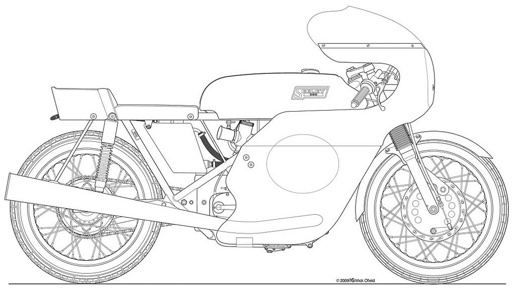 МотоАрт: схемы классических мотоциклов