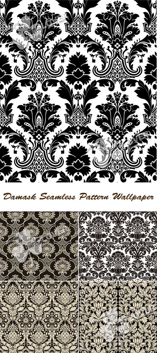 Damask seamless pattern wallpaper 0247
