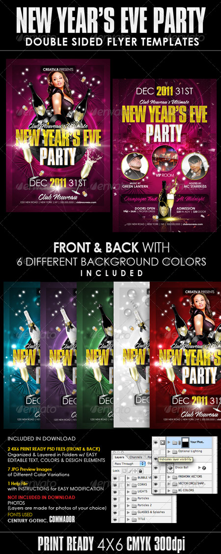 Graphicriver New Years Eve Party Flyer Templates